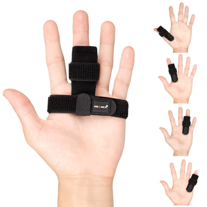 Yoke splint for middle finger