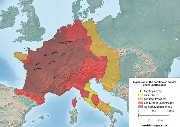 Charlemagne empire europe frankish under holy roman hustle history father