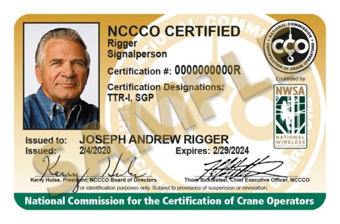 Rigger nccco certification test iti prep