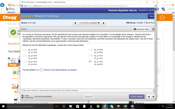 In a survey of senior executives 47.3