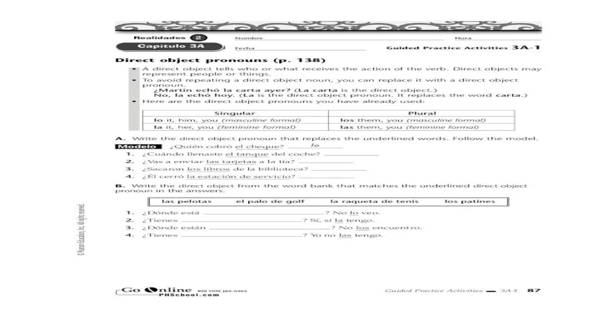 Guided practice activities 3a 3 answers