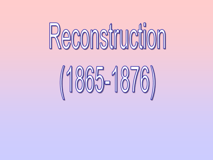 Aftermath 1865 1896 reconstruction