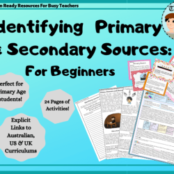 Identifying primary and secondary sources worksheet answer key